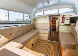 Interior image of boat